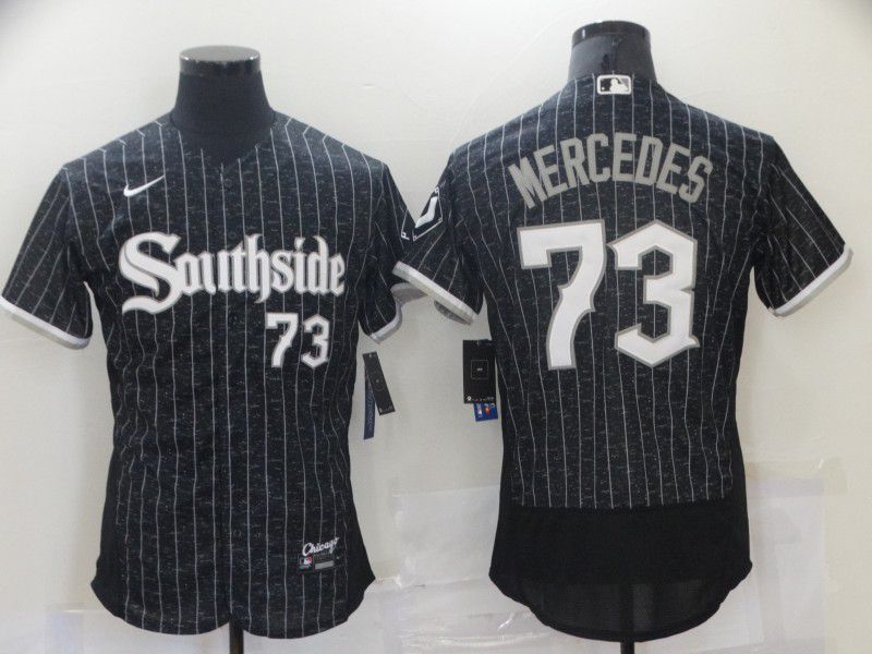 Men Chicago White Sox 73 Mercedes City Edition Black Elite Nike 2021 MLB Jerseys